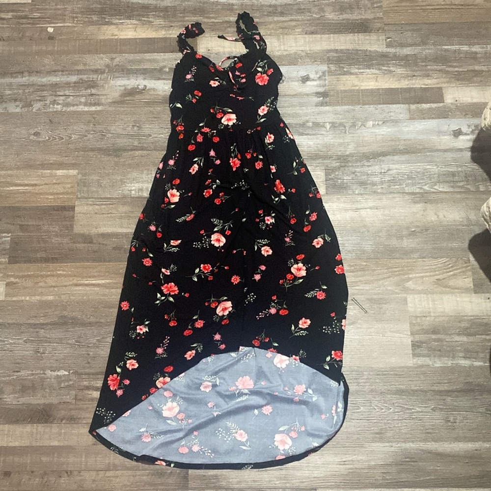 Women's Black floral dress